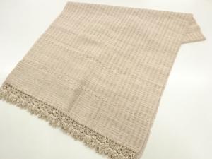 リボン織　格子模様ショール